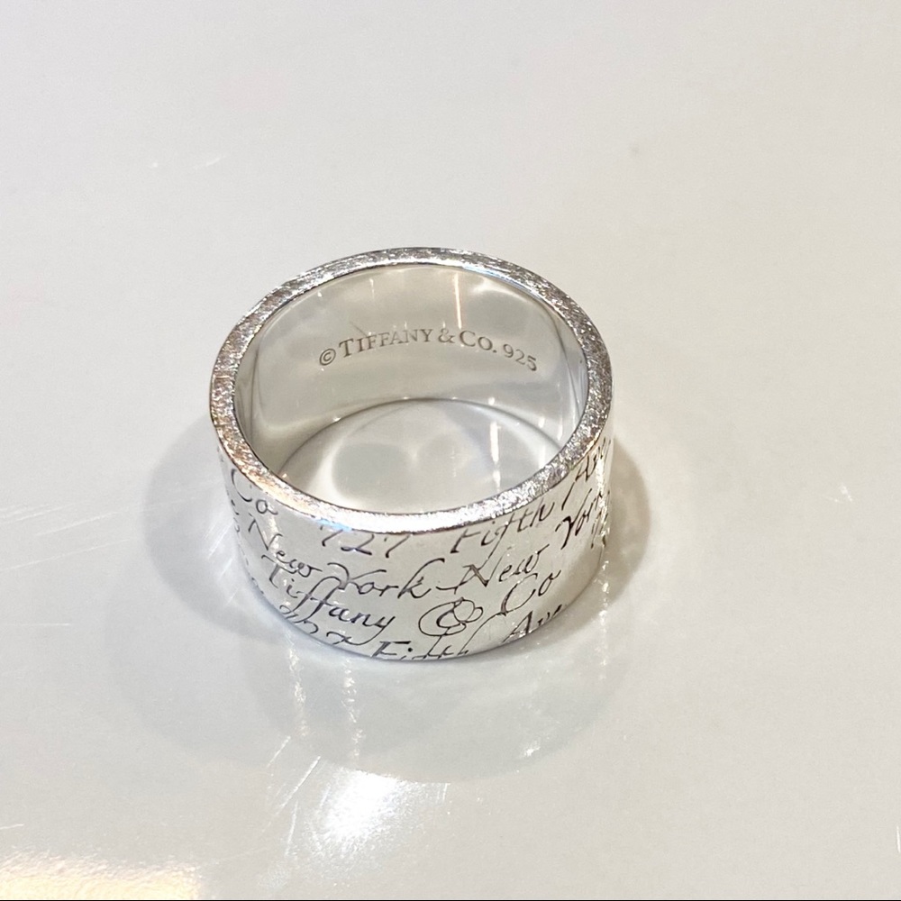 RARE Tiffany & Co. Love Notes Wide Ring Size 6.5
